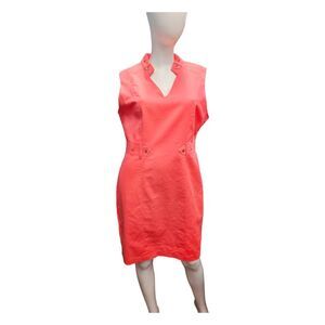 Sharango Coral Dress Womens Size14 Womens Spring Office Shift